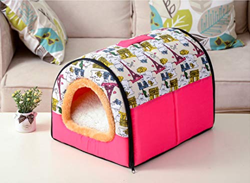  SENERY Winter Pet House Kennel Nest With Mat Foldable Bed For Small Medium Dogs Puppy Sleeping Bag