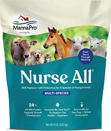  Manna Pro Nurse All Multi-Species Milk Replacer | Great For Puppies And Kittens | 3.5 Lb