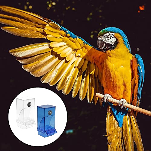  HYVET Automatic Feeders， Automatic Bird Bird Feeder Parrot Feeder Cage Accessories For Budgerigar Canary Cockatiel Finch Parakeet