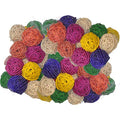  Java Wood Toy Colored Vine Balls 1.5 (100 Pack) Small