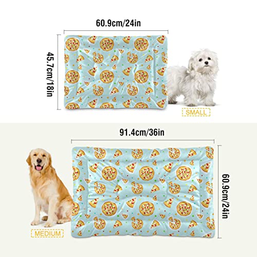  Food Pizza Dog Bed Cat Bed Soft Comfortable Pet Bed Non-Slip Calming Kennel Pad For Small Medium Large Dogs Cats 2116507