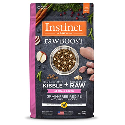  Instinct Raw Boost Small Breed Grain Free Recipe With Real Chicken Natural Dry Dog Food, 4 Lb. Bag