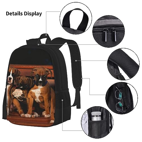  Puppies Dogs Pets Animals Backpack Set 3pcs With Lunch Bag Pencil Case Travel Daypack Lunch Bag Pencil Pouch Combination