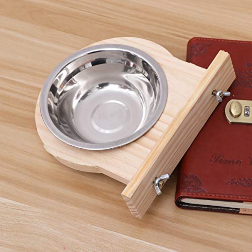  NOGRAX Feeders Water Conure Small For Parrot Cockatiel Steel Bowl Cage Budgies Macaw Holder Feeder Birds Pet With Stainless S Animal Bird Clamp Size Bowls Chinchilla Feeder (Color : As Shownx2pcs, S