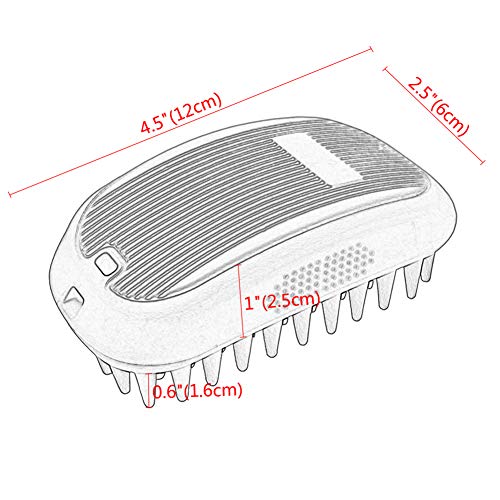  Kuntrona Pet Dog Cat Bath Brush Comb Comfortable Glove Hair Fur Grooming Cleaning Massage Dogs Cats Brush Pet Supplies Orange M