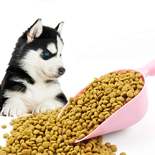  Food Scoop Dog Cat Food Scoop Ice Scoop Flour Scoop Candy Scoops Dry Measuring Cup Plastic Scoop Blue