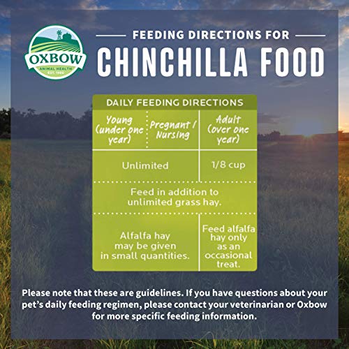  Oxbow Animal Health Garden Select Chinchilla Food, Garden-Inspired Recipe For Chinchillas Of All Ages, No Soy Or Wheat, Non-GMO, Made In The USA, 3 Pound Bag