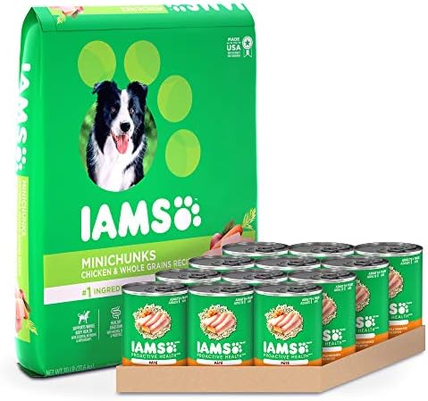  IAMS Adult Minichunks Small Kibble High Protein Dry Dog Food With Real Chicken, 40 Lb. Bag