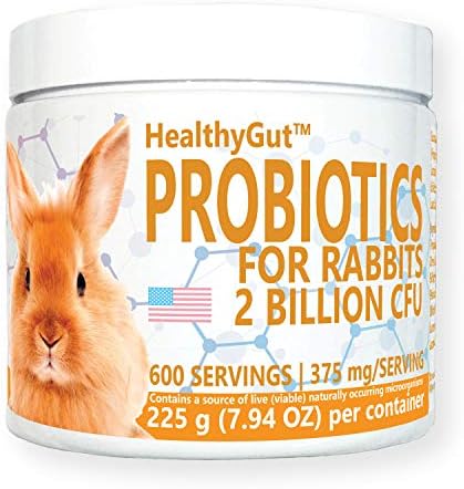  Equa Holistics HealthyGut Probiotics For Rabbits Dietary Supplement, All-Natural Digestive System Formula (120 Servings)