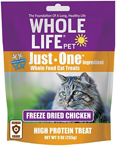  Whole Life Pet Freeze Dried Chicken Cat Treats - Human Grade - One Ingredient - Sourced And Made In The USA