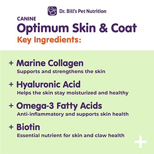  Dr. Bill’s Canine Ultimate Fitness & Health & Canine Optimum Skin & Coat Dog Supplement Bundle