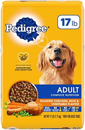  Pedigree Complete Nutrition Adult Dry Dog Food Roasted Chicken, Rice & Vegetable Flavor Dog Kibble, 40 Lb. Bag