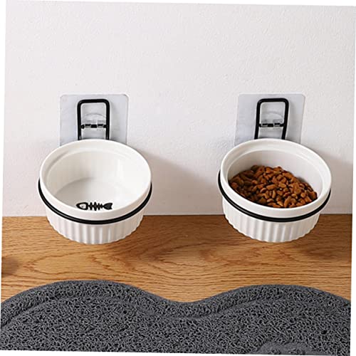  Bowl Holder Bird Accessories Wall Mounted Clothing Rack Wall Mounted Planters Food Feeding Dish Stand Wall Mounted Pot Ring Hanging Pet Feeder Holder Pet Accessory Pet Supply 4pcs