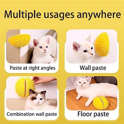  Durian-Shaped Cat Scratcher,Durian Multifunctional Toys,Cat Durian Shell Durian，Massaging And Removing Floating Hair Cat Dog Mint Toys (Green)
