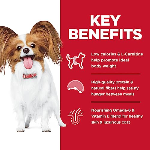  Hill's Science Diet Dry Dog Food, Adult, Light, Small Paws, Chicken Meal & Barley Recipe, 15.5 Lb. Bag