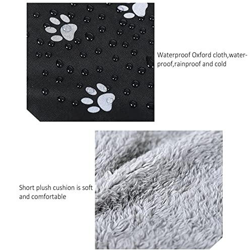  Cat House Dog House,Pet Outdoor Cat House Weatherproof Cat Kennel House Feral Cat House Pet Shelter Semi-Closed Dog Cave Tent Cottage For Pet Warm Cat House In Winter (Color : M)