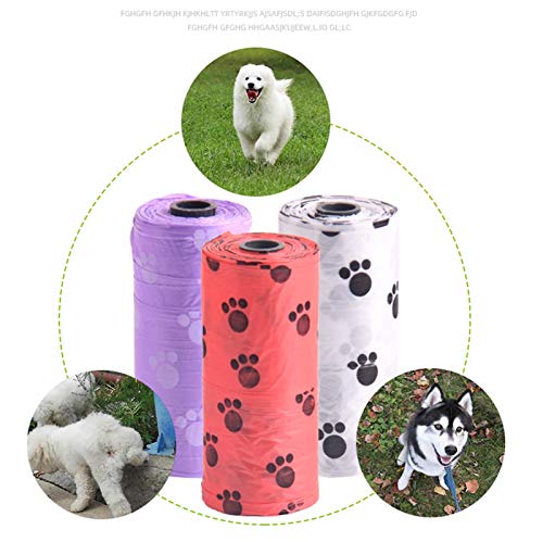  JUNMIN 300 Bags Disposable Dog Cat Garbage Bag Pet Cleaning Supplies (Color : Random)