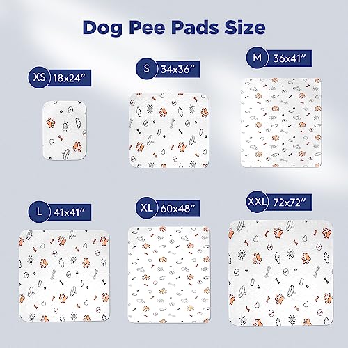  Washable Pee Pads For Dogs, 2 Pack Large 36"x41" Super Absorbent Reusable Dog Training Pads, 100% Waterproof Non-Slip Pee Pads Whelping Pads Dog Playpen Indoor Dog Cage Pads Dog Mat Pet Supplies