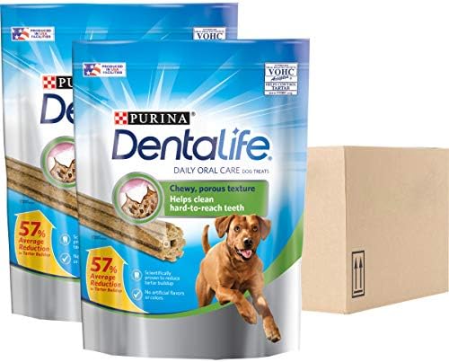 Purina DentaLife Made In USA Facilities Large Dog Dental Chews, Daily - (2) 30 Ct. Pouches