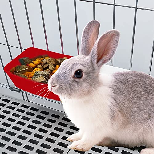  10 Pack Chicken Feeder Waterer 21 Oz Food Water Plastic Cage Cups Rabbit Feeding Dishes Hanging Coop Bowl Watering Container Treats Drinker For Poultry Pigeon Puppy Cat Bird Bath Basin Hamster Bed