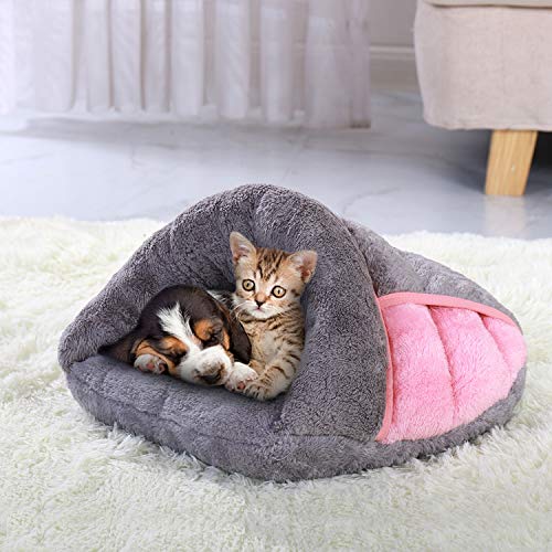  Big Incisors Dog Snuffle Mat， Super Soft Dog Bed House Warm Winter Puppy Cat Sleeping Beds Mat For Cats Small Medium Dogs Pet Supplies S M L-Brown-L