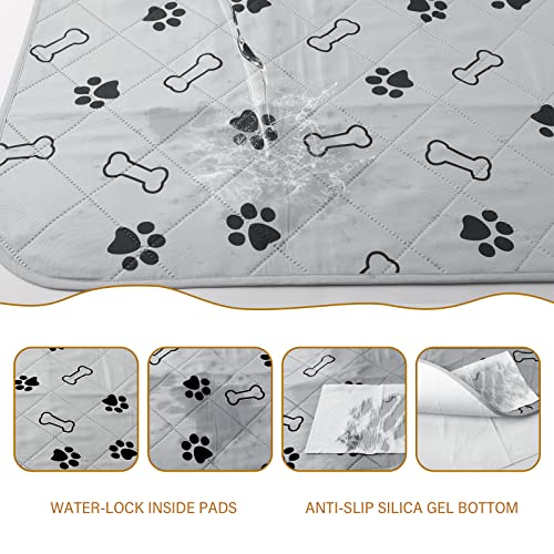  PetGoodie Washable Pee Pads For Dogs | Reusable, Non-Slip & Ultra Absorbent 100% Waterproof Crate Mat For Dogs & Cats | Pet Training Pad For Furniture, Floor & Car Seat Protection (39x35 Inch | 1 Pc)