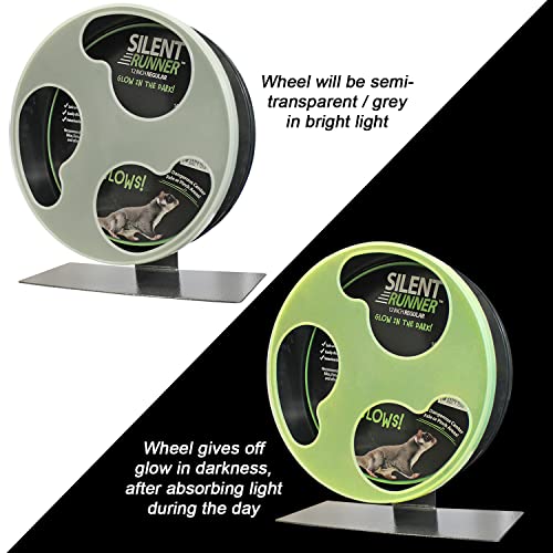  Silent Runner Glow Wheel - 12" Regular - Exercise Wheel (Wheel + Autoclean Track + Sandy Track)