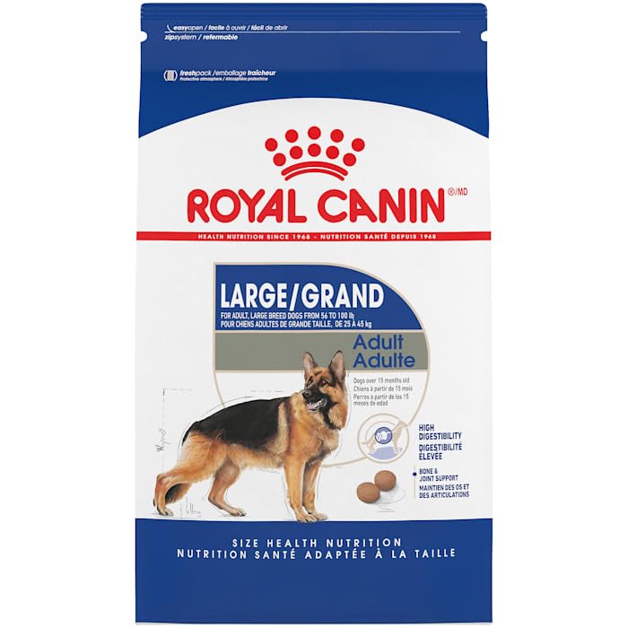  Royal Canin Large Breed Adult Dry Dog Food, 30 Lb Bag