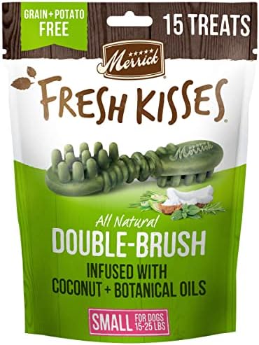  Merrick Fresh Kisses Oral Care Dental Dog Treats For Small Dogs 15-25 Lbs