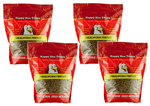  (4 Pack) Happy Hen Treats Mealworm Frenzy, 30-Ounces Each