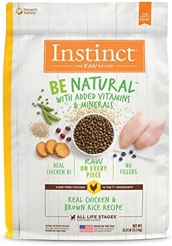  Instinct Be Natural Real Lamb & Oatmeal Recipe Natural Dry Dog Food, 24 Lb. Bag