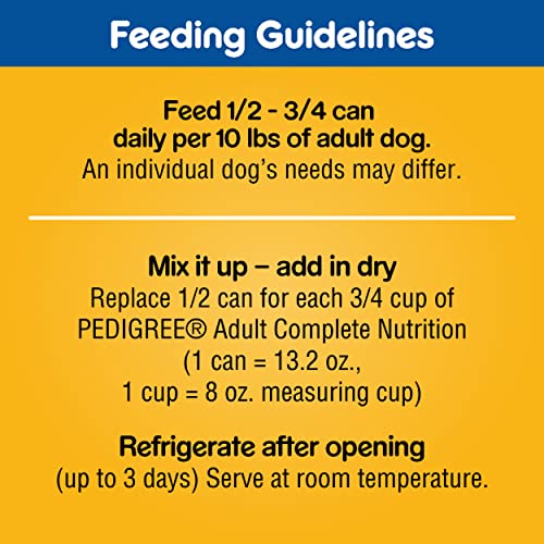  PEDIGREE CHOICE CUTS IN GRAVY Adult Canned Soft Wet Dog Food Variety Pack, Prime Rib, Rice & Vegetable Flavor And Roasted Chicken, Rice & Vegetable Flavor, 13.2 Oz. Cans (Pack Of 12)