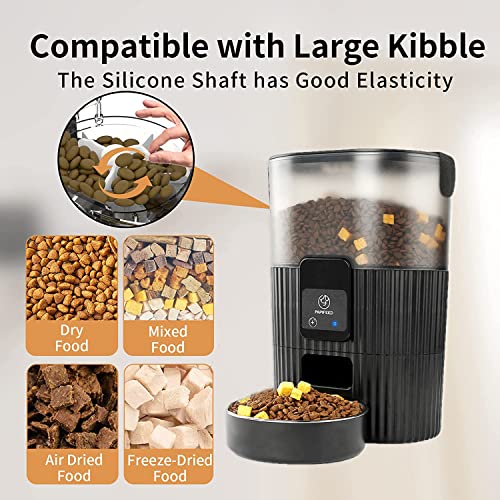  PAPIFEED Automatic Cat Feeders With APP: WiFi Pet Dry Food Dispenser Compatible With Alexa & Echo,Smart Timed Auto Cat Feeder With Anti-bite Power Cord For Cats, Dogs,Up To 10 Meals Per Day(15 Cup)