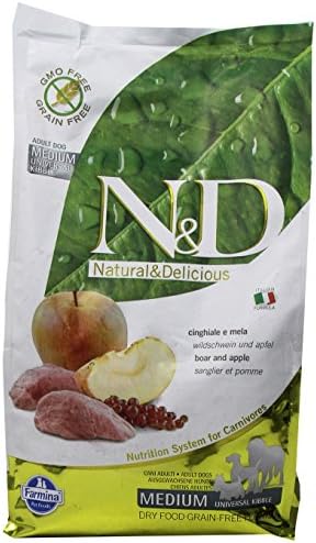  Farmina Natural And Delicious Ancestral Low-Grain Formula Dry Dog Food, 5.5-Pound, Chicken