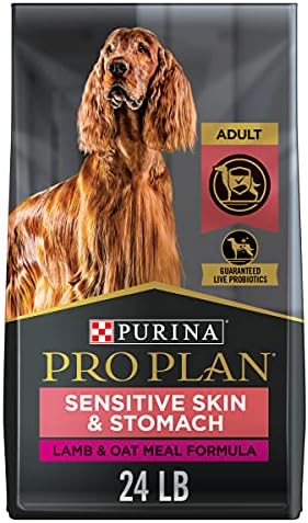  Purina Pro Plan Sensitive Skin And Stomach Dog Food With Probiotics For Dogs, Turkey & Oat Meal Formula - 4 Lb. Bag