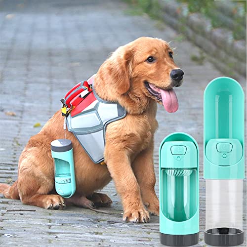  AACARB Cat Water Dispenser, 300ML Drinking Bowls Portable For Small Large Dogs Travel Puppy Cat Pet Dog Water Bottle Outdoor Pet Water Dispenser Feeder (Color : Pink)