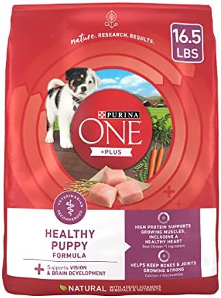  Purina ONE Plus Healthy Puppy Formula High Protein Natural Dry Puppy Food With Added Vitamins, Minerals And Nutrients - 31.1 Lb. Bag