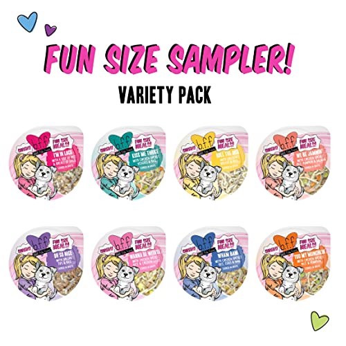  Weruva B.F.F. Best Fido Friend Fun Size Meals, Fun Size Sampler Variety Pack, 2.75oz Round Cup (Pack Of 8)