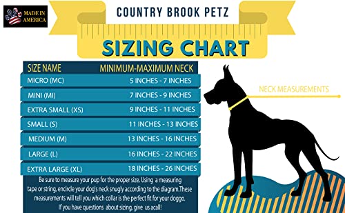  Country Brook Petz - Deluxe Scorching Peppers Dog Collar And Leash Limited Edition - Tasty Collection With 5 Yummy Designs (1/2 Inch, Extra Small)