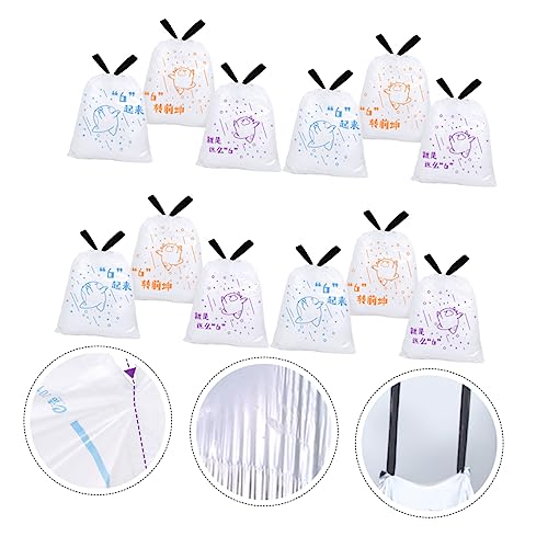  Healeved 69pcs Portable Garbage Bag Plastic Food Container Pet Food Container Food Containers Disposable Tall Kitchen Garbage Bags Cat Poop Container Kitchen Bags New Imported Hdpe Large