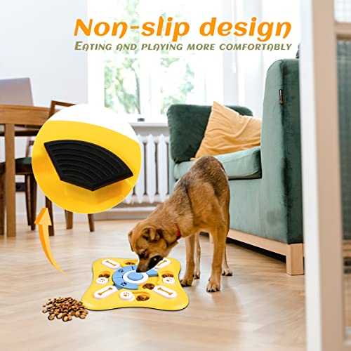  Dog Puzzle Toys,Slow Feeder Dog Bowls With Squeak Design For Dog,Interactive Dog Toys For IQ Training & Fun Feeding, Dog Games Puzzle Toys For Large,Small,Medium Dogs Puppies Cats