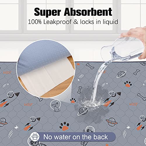  UPSKY Washable Pee Pads For Dogs, 2 Pack Puppy Pads 41" X41” Reusable Pet Training Pads Super Absorbent Dog Potty Whelping Pee Pads Non-Slip Dog Mat For Dog Playpen, Crate, Car