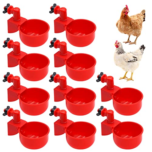  ACULIP Cat Feeder Cat Food Bowl, Drinker Bowl Chicken Bird Water Cups Duck Drinking Machine Hanging Drinking Bowls Water