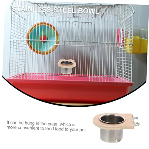  4 Pcs Water Cup Trough Puppy Feeding Bowls Pet Feeder Pet Food Dispenser Parrot Feeding Dish Parrot Food Cup Parrot Cage Cups Cockatiel Trough Bird Food Holder Bird Food Bowl Birds