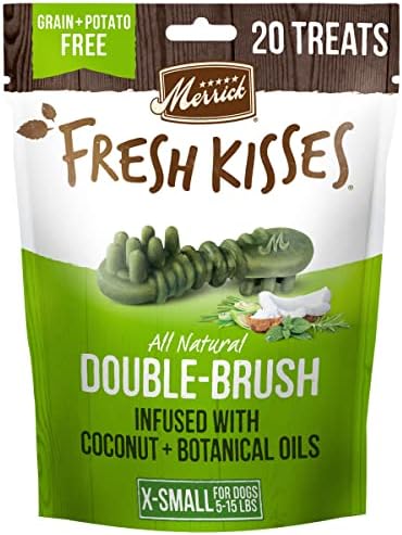  Merrick Fresh Kisses Oral Care Dental Dog Treats For Small Dogs 15-25 Lbs