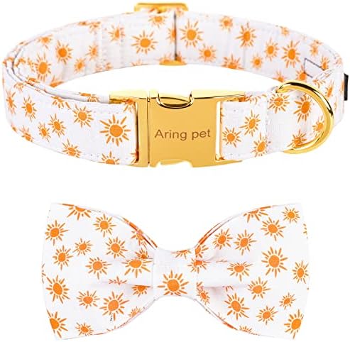  ARING PET Bowtie Dog Collar, Dog Collar With Bow, Adjustable Dog Collars For Small Medium Large Dogs.