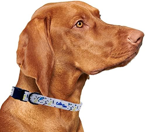  CUTIE TIES Dog Collar Flamingos– Durable Nylon Material - Premium Quality Collars For Dogs - Fancy Collars - Cute Dog Collars In Three Sizes (Flamingos, Large (16" - 26"))