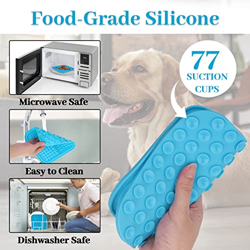  A Bundle Of PatiencET 2 Pack Licking Mat For Dogs And 2 Pack Washable Pee Pads For Dogs