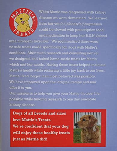  Mattie's Treats: 1 Pound Box; Low Protein, Low Phosphorus, Low Sodium Dog Treats