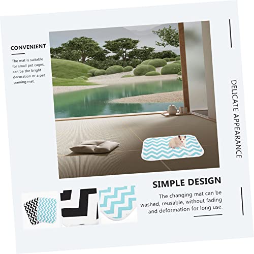  8 Pcs Sleep Bedding Wear-Resistant Potty Food Supplies Reusable Training Soft Flannel Comfortable Rabbits Hamster Washable Pig Pet Mat For Mats Pads Cat Throw Dog Cage Super